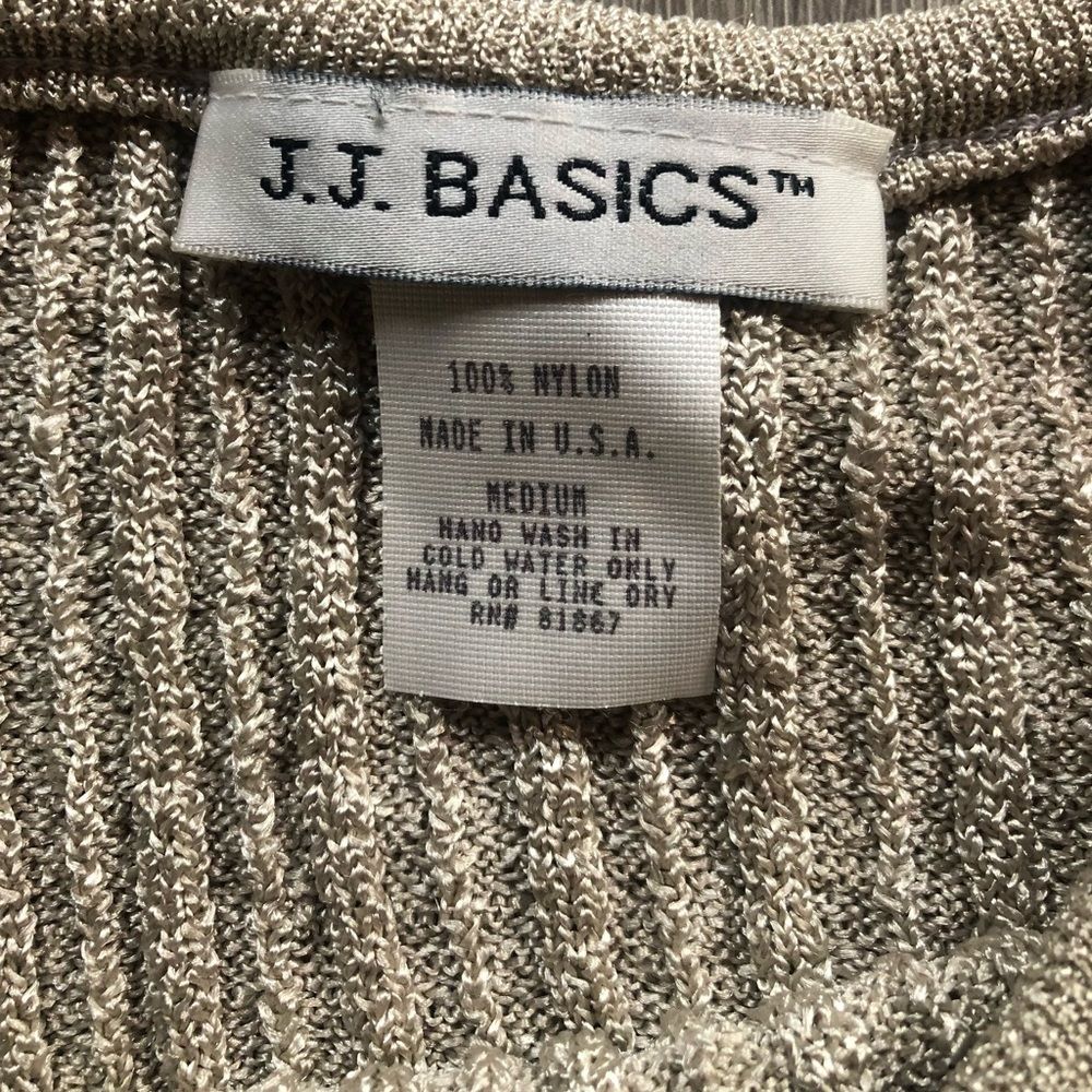 JJ Basics Vintage Tan Fitted Knitted Shirt Top