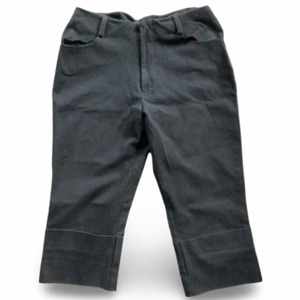 Davido Vintage Black Cropped Casual Pants