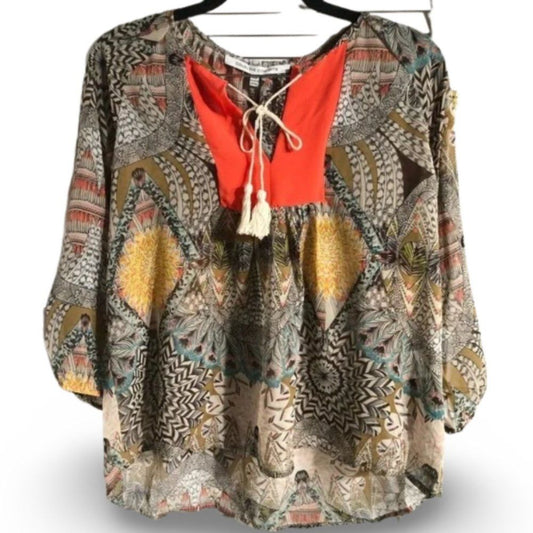 Collective Concepts Lightweight Earthy Blouse Top