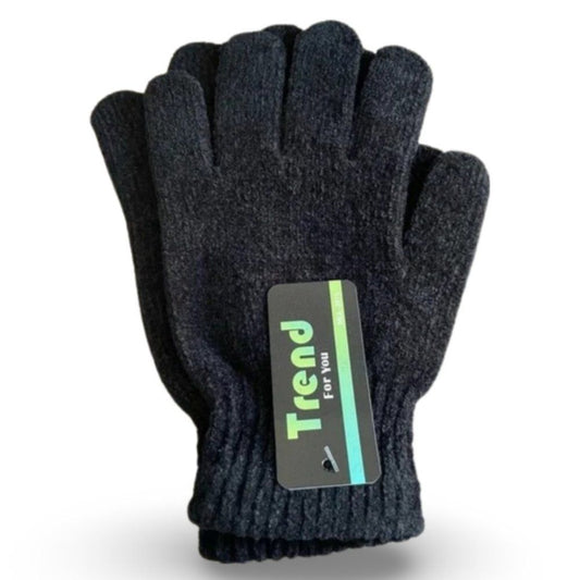 Trend Soft Navy Blue Winter Mittens Gloves