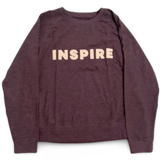 Sonoma Mauve Inspire Long Sleeve Pullover Crewneck Sweater