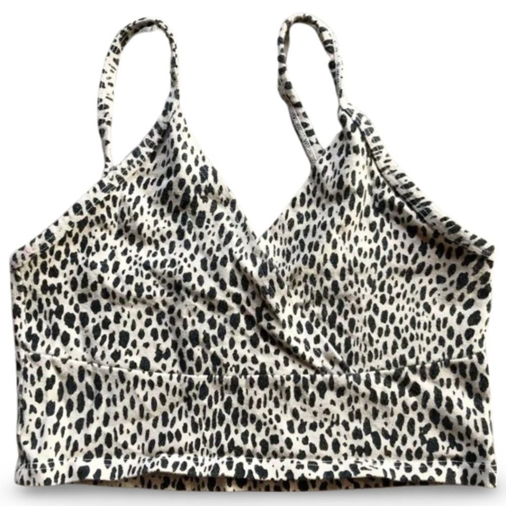 Brandy Melville Cheetah Print Cropped Tank Top