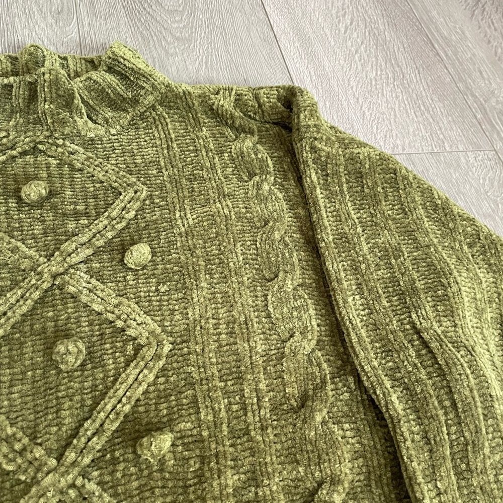 Carolyn Taylor Knitted Green Sweater Pullover