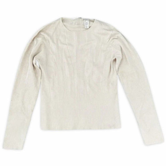 Macy’s Beige Long Sleeve Crewneck Knitted Sweater