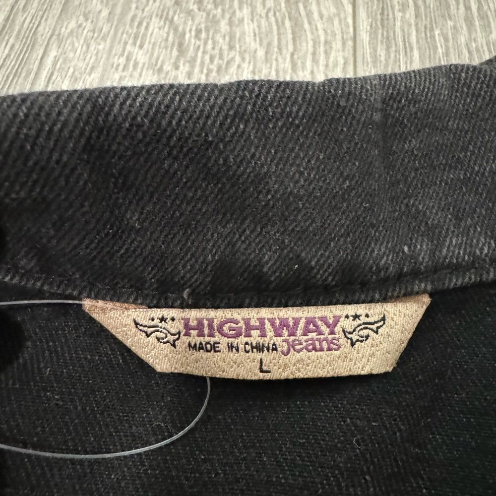 Highway Jeans Dark Denim Buttoned Oversized Jacket