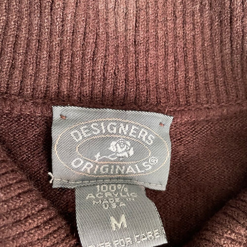 Designers Original Vintage Brown Knitted Buttoned Sweater