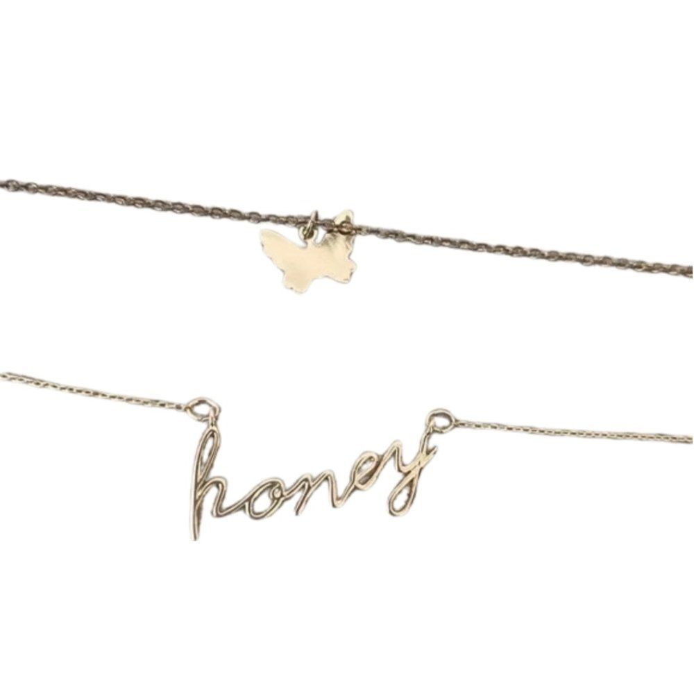 Brandy Melville Necklace Bundle Set- Honey, Butterfly