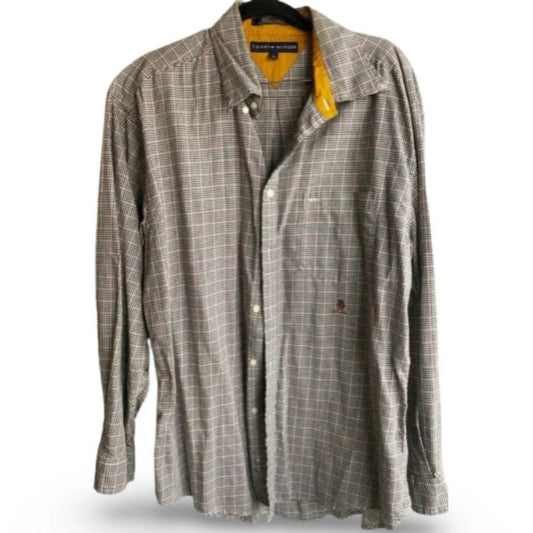 Tommy Hilfiger Checkered Long Sleeve Button Down Shirt