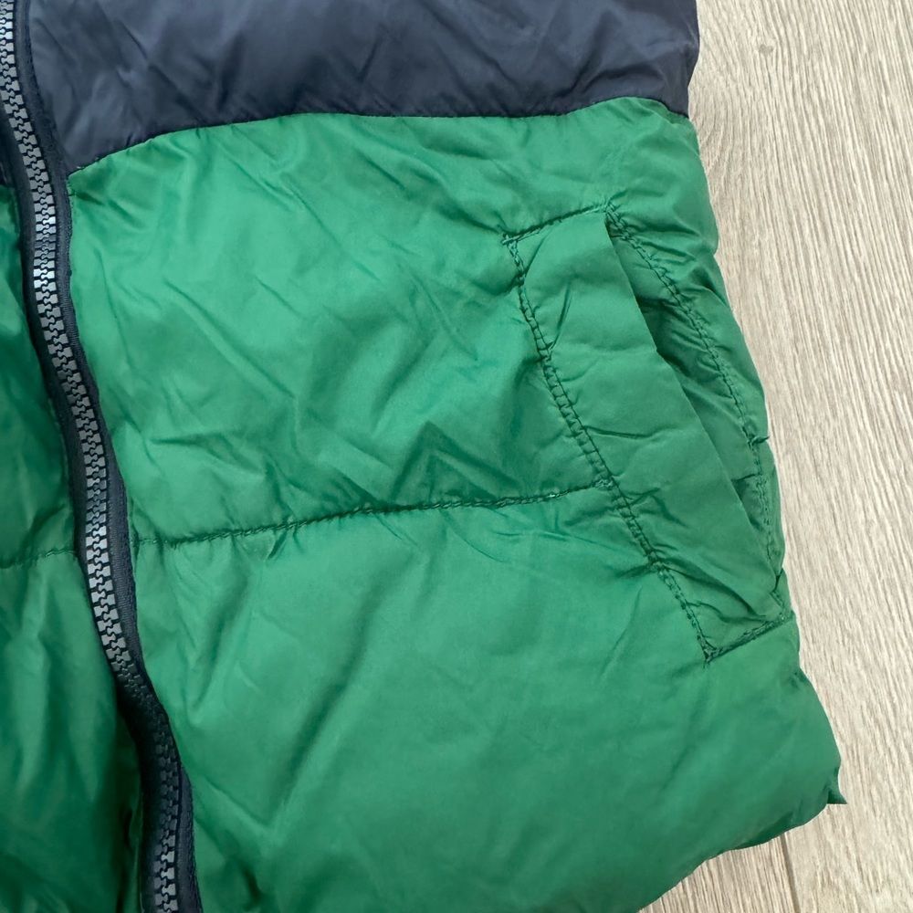 Old Navy Green Zip Up Puffer Vest