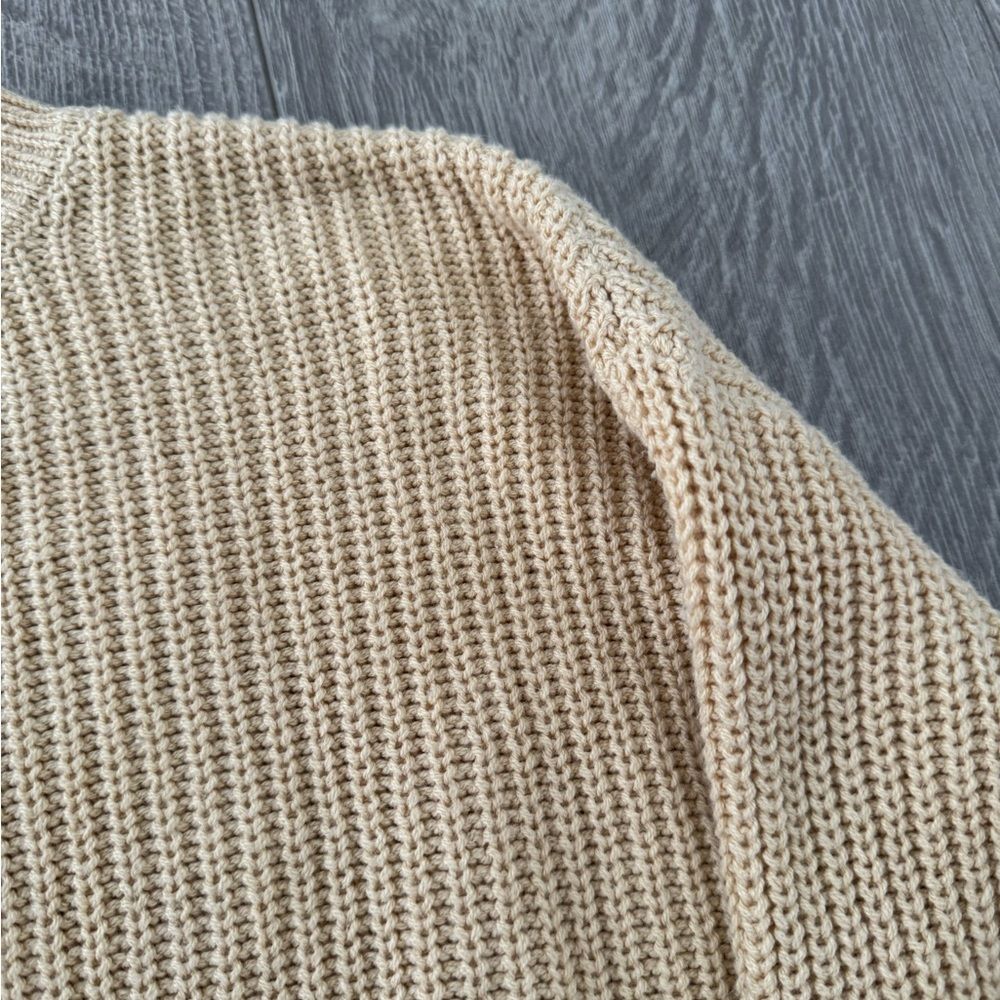 BP Cropped Nude Knitted Sweater