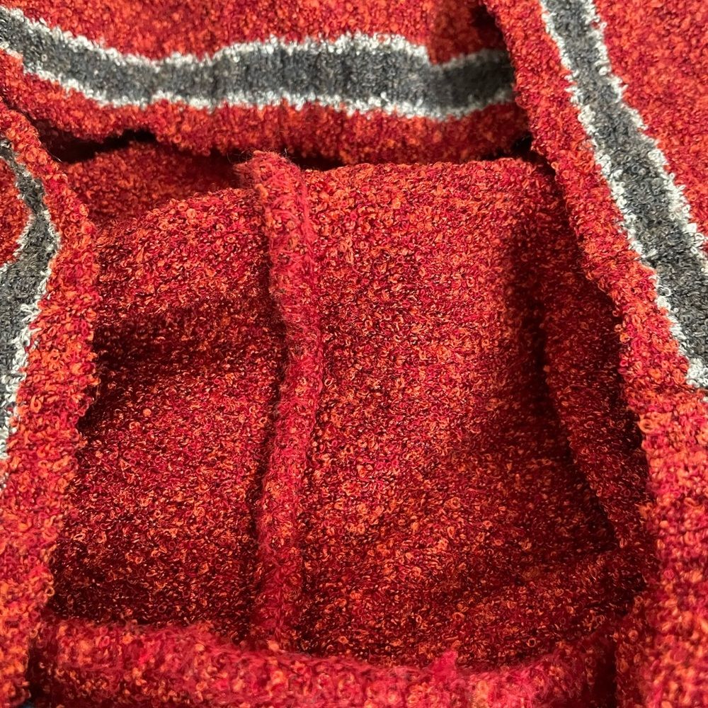 Nordstrom Red Fleece Hoodie Sweater