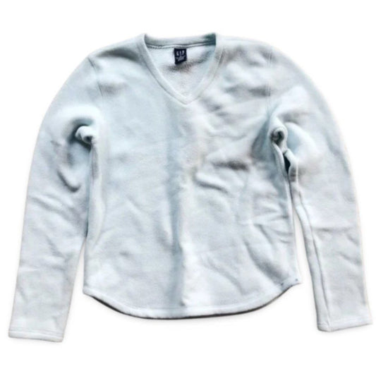 Gap Light Sky Blue Long Sleeve Fleece Shirt Top