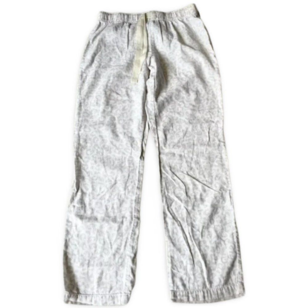 Old Navy Light Grey Cheetah Print Pajama Pants