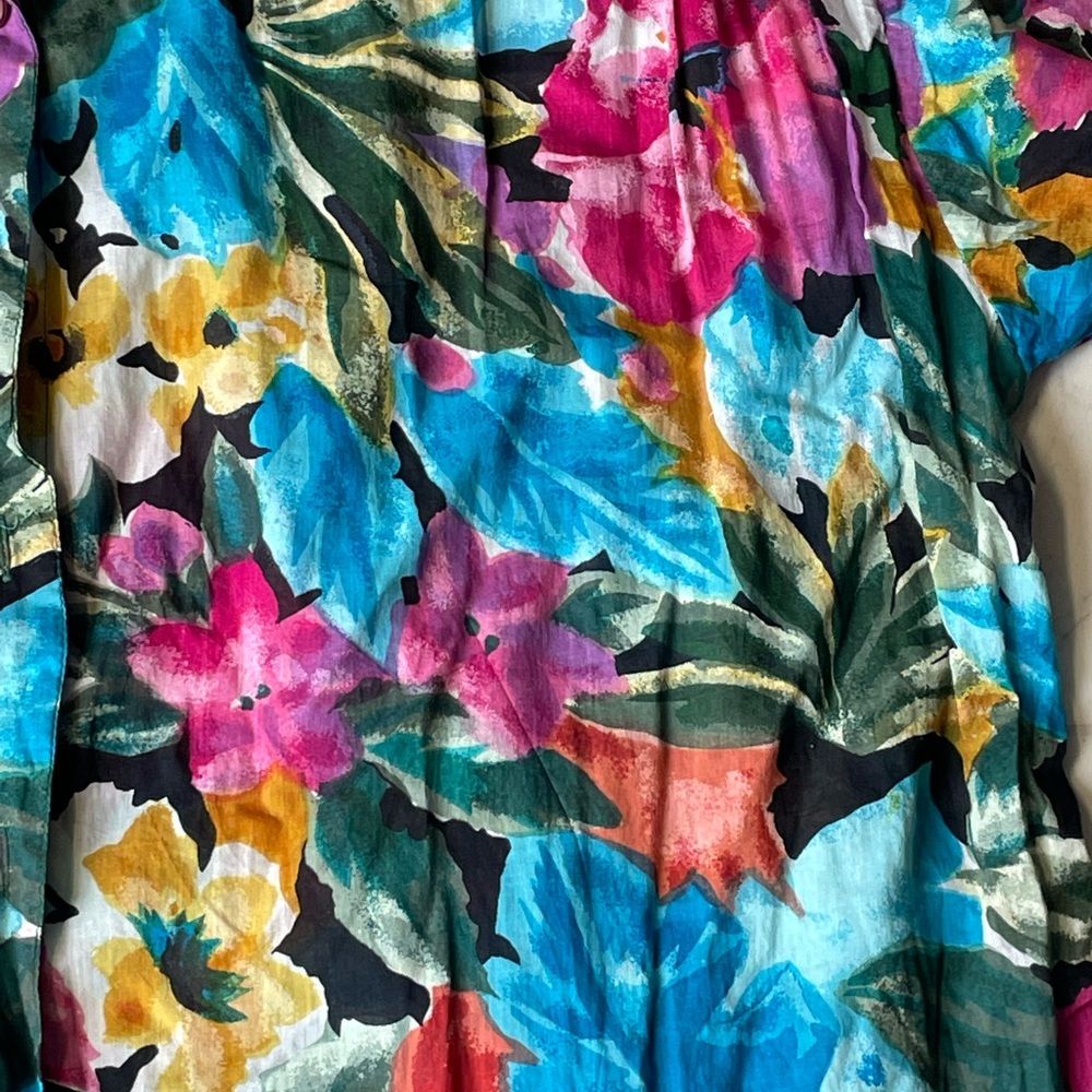 Katy D Floral Buttoned Casual Hawaiian Shirt