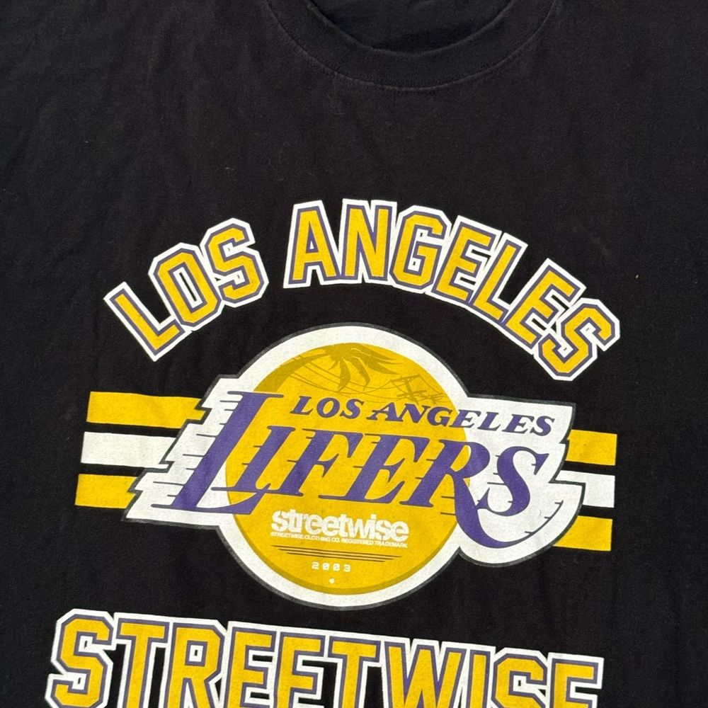 Streetwise Los Angeles Lakers Black Tee Shirt Top