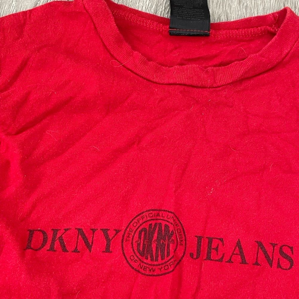 DKNY Jeans Red Long Sleeve Shirt