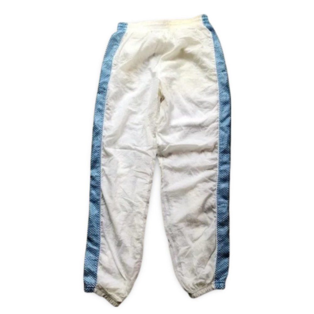 Reebok Vintage Blue Light Stripe White Joggers