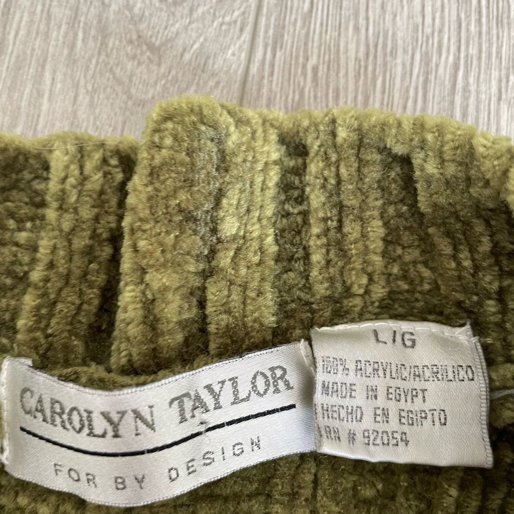 Carolyn Taylor Knitted Green Sweater Pullover