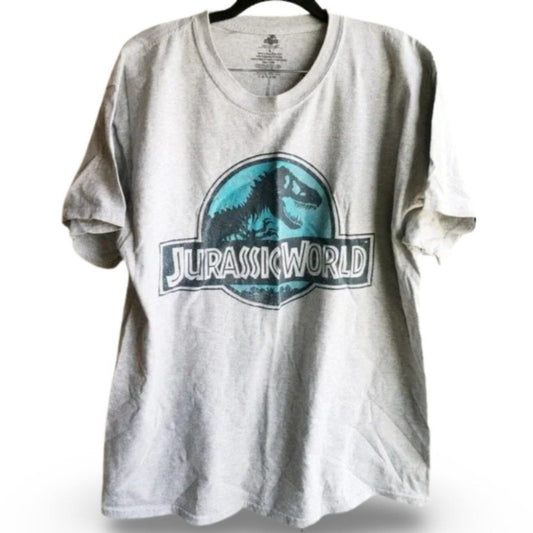 Jurassic Park Grey Graphic Tee Shirt