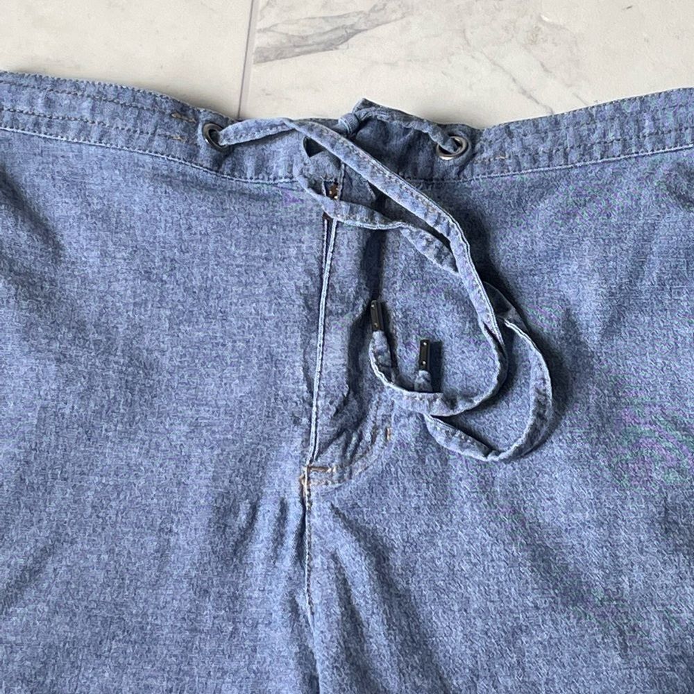 Liz Claiborne Blue Tabith Denim Cropped Pants