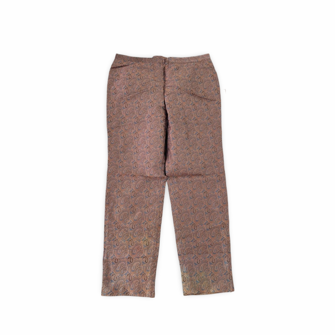 Macy’s Romantic Patterned Brown Loose Pants