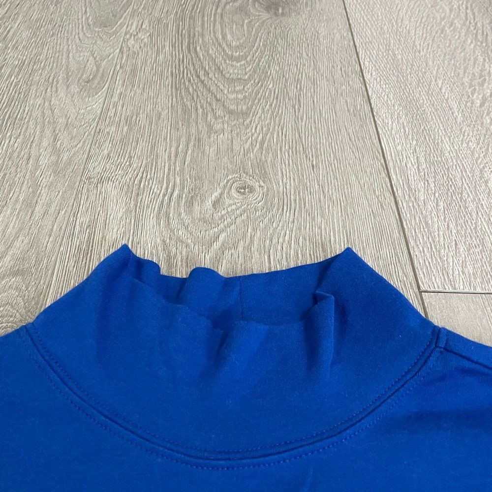 Laura Scott Turtle Neck Blue Long Sleeved Shirt