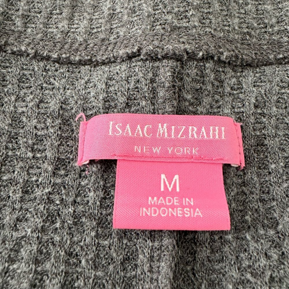 Isaac Mizrahi Grey Oversized Buttoned Cardigan Sweater