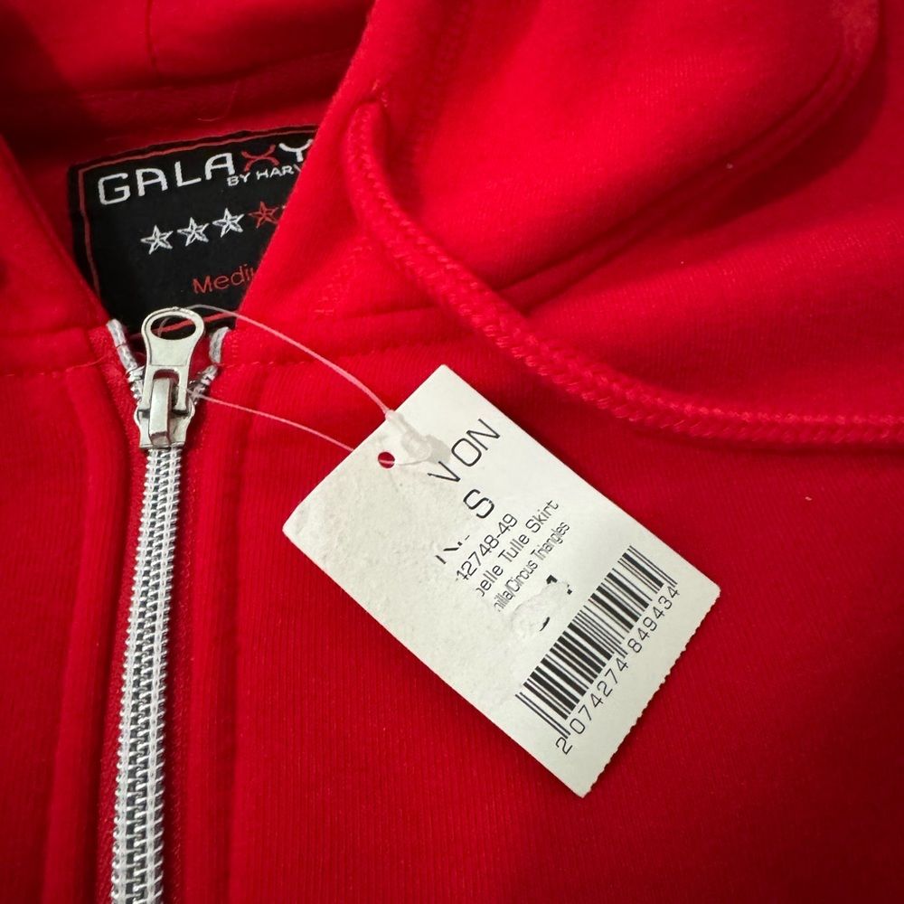 Galaxy Red Full Zip Hooded Jacket