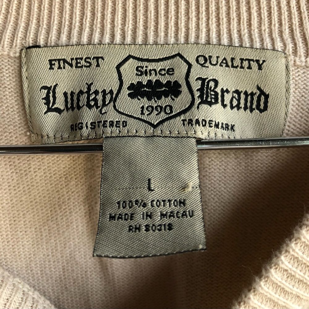 Lucky Brand Vintage Beige Knitted Sweater