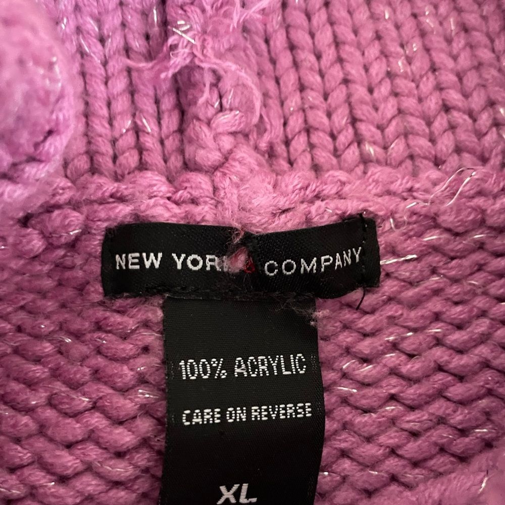 New York and Company Pink Knitted Winter Sweater