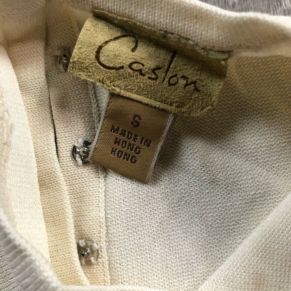 Caslon Ivory High Mock Neck Tank Top Blouse