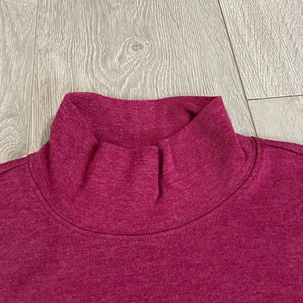 St John’s Bay Burgundy Long Sleeve Mock Neck Shirt