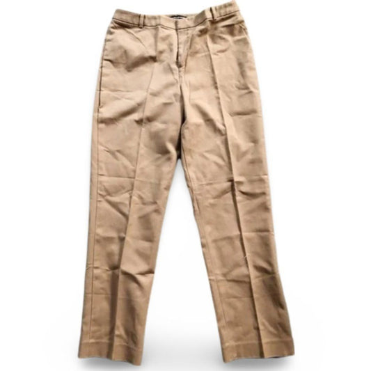 Ellen Tracy Dark Tan Casual Dress Pants