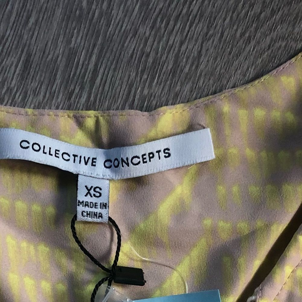 Collective Concepts Yellow Blouse Top