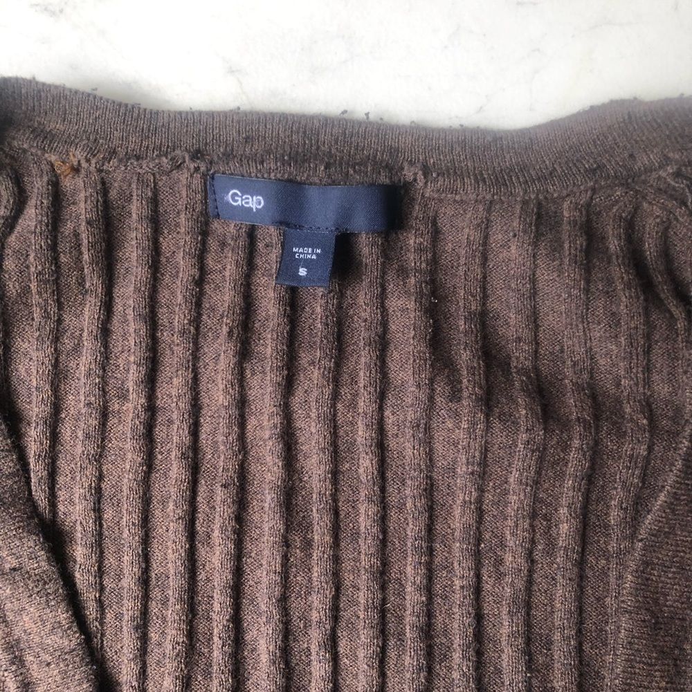 Gap Brown Knitted Cardigan Sweater