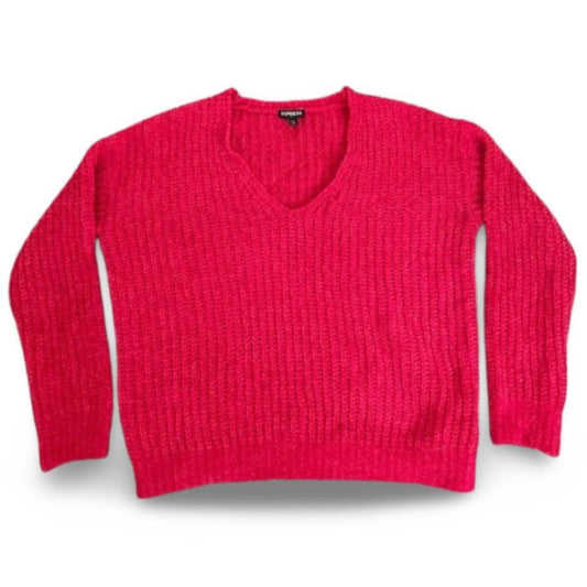 Express Red Knitted Soft Winter Sweater