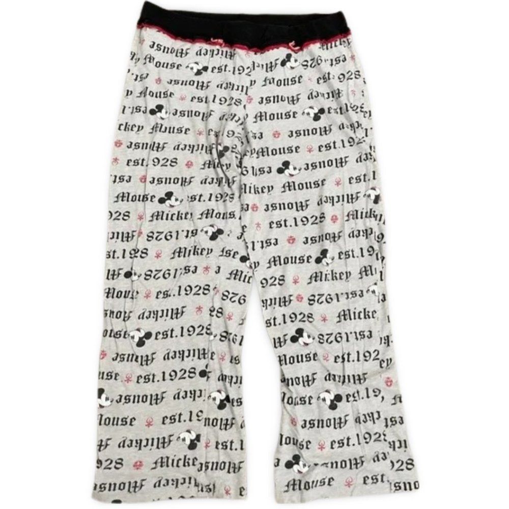 Disney Grey Mickey Mouse Pajama Lounge Pants