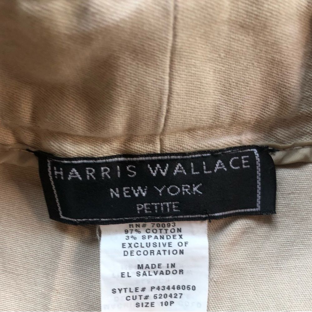 Harris Wallace Tan Casual Flowery Detailed Casual Pants