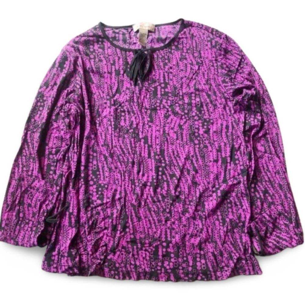 IE Purple Chained Designed Blouse Top