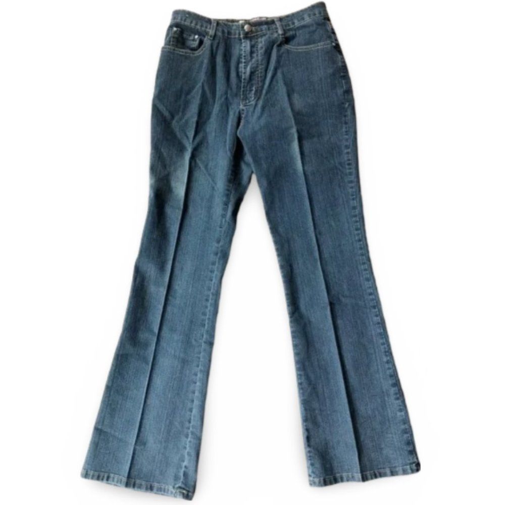 Mekeyler Denim Blue Boot Cut Jeans