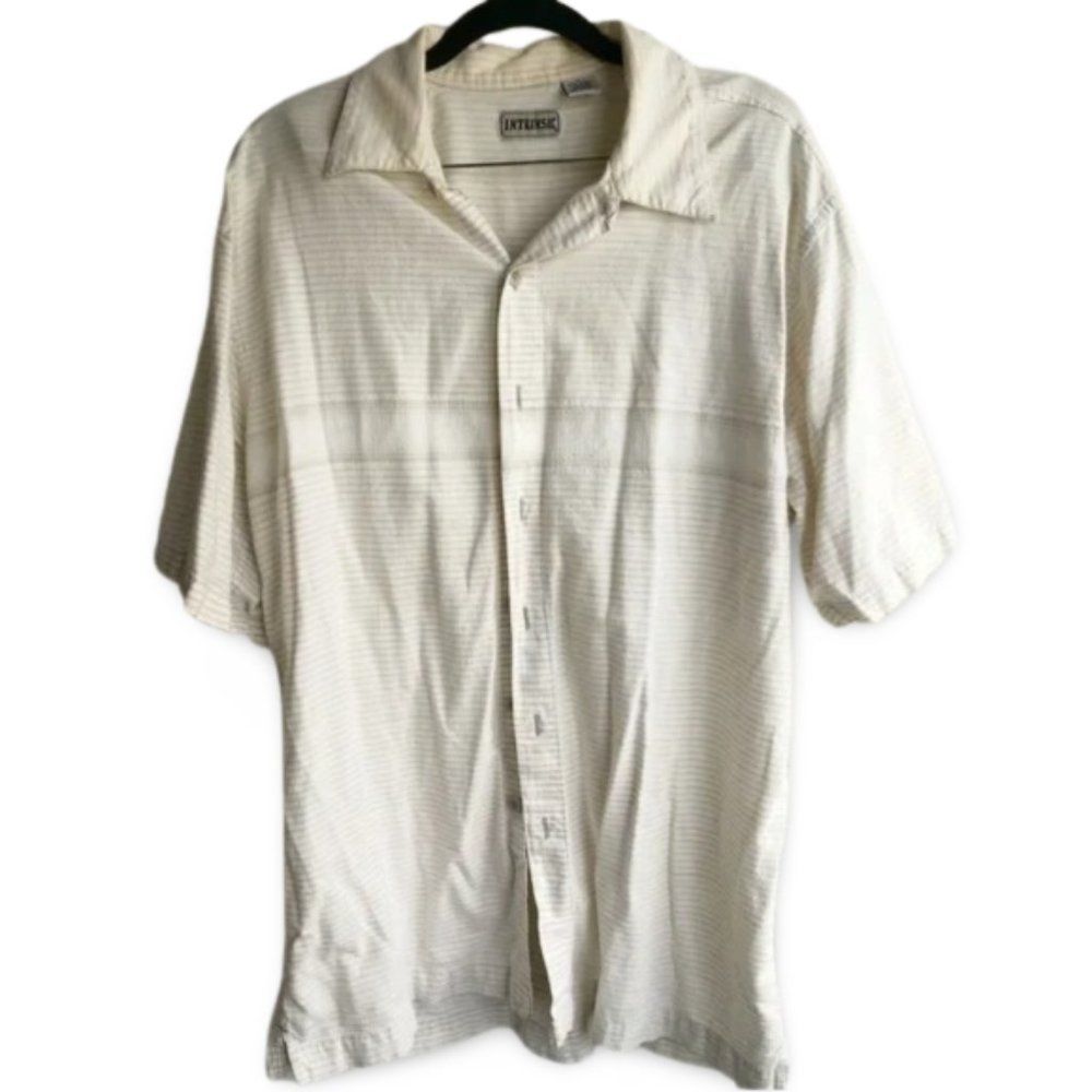 Intrinsic Yellow Short Sleeve Button Down Shirt