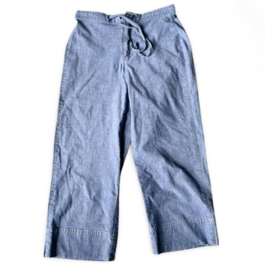 Liz Claiborne Blue Tabith Denim Cropped Pants