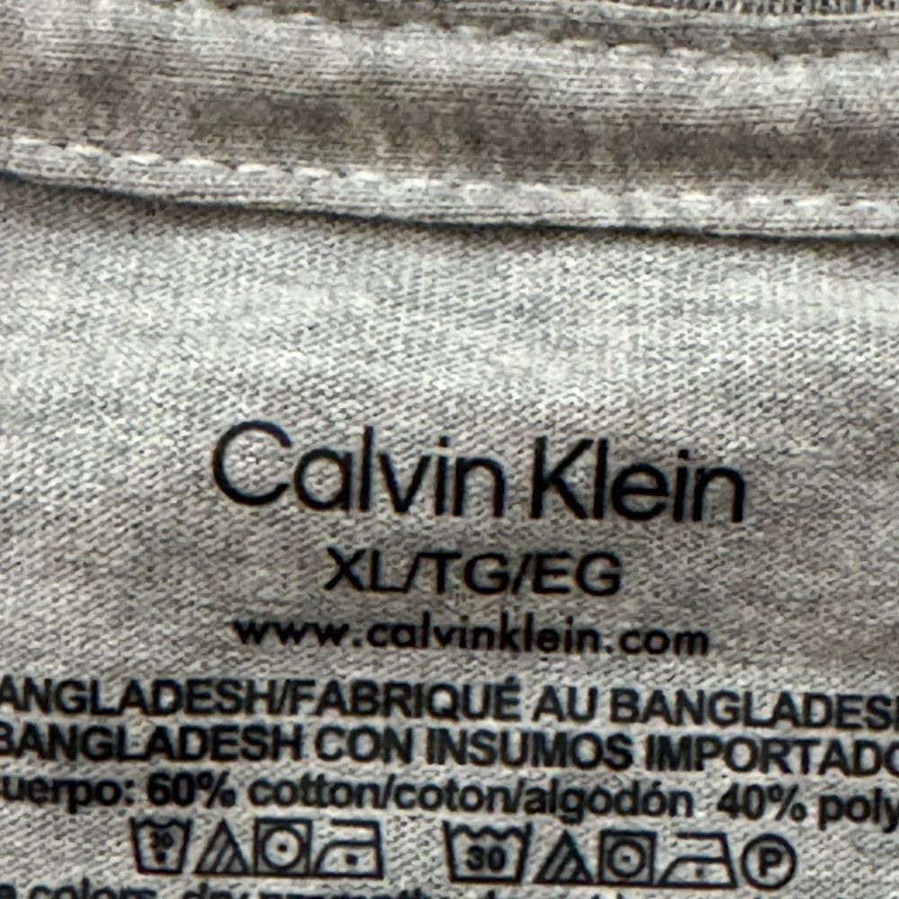 Calvin Klein Long Grey Logo Tee Shirt