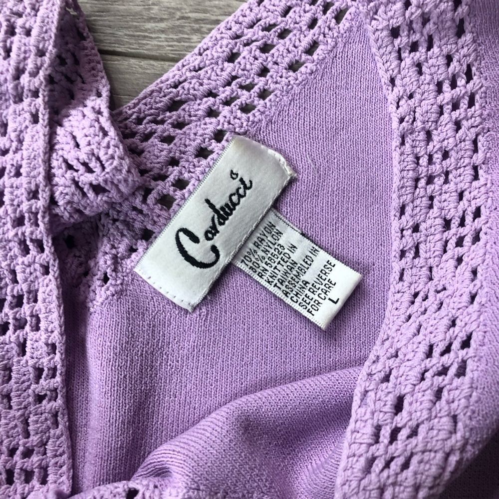 Corducci Lilac Knitted Lightweight Sweater