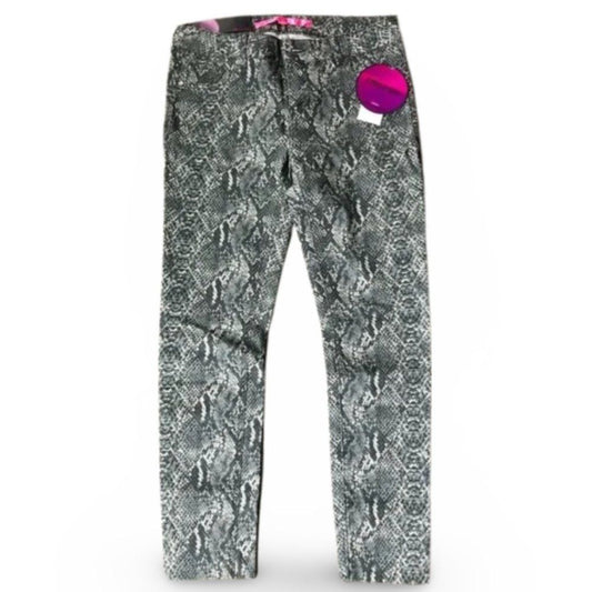 Tinsel Town Snake Print Skinny Denim Jeans