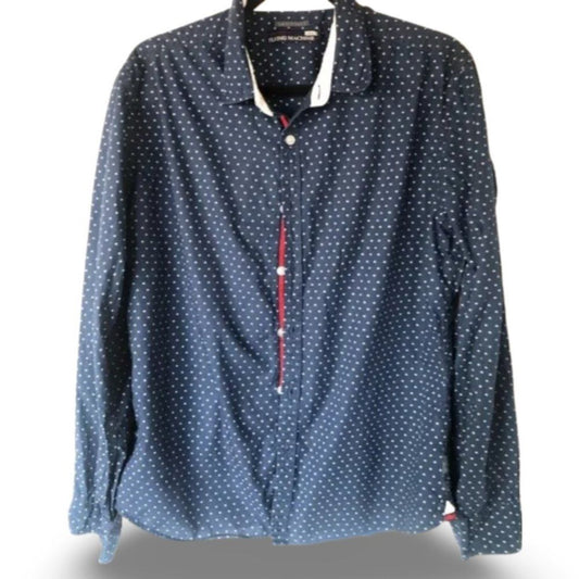 Flying Machine Polkadotted Button Down Dress Shirt