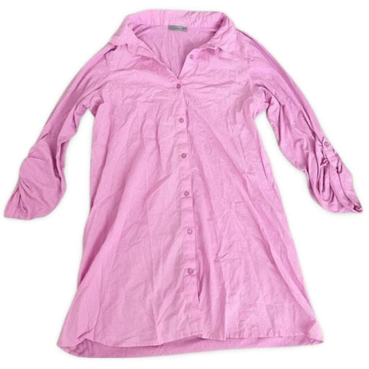 Shimera Light Pink Buttoned Down Blouse Top