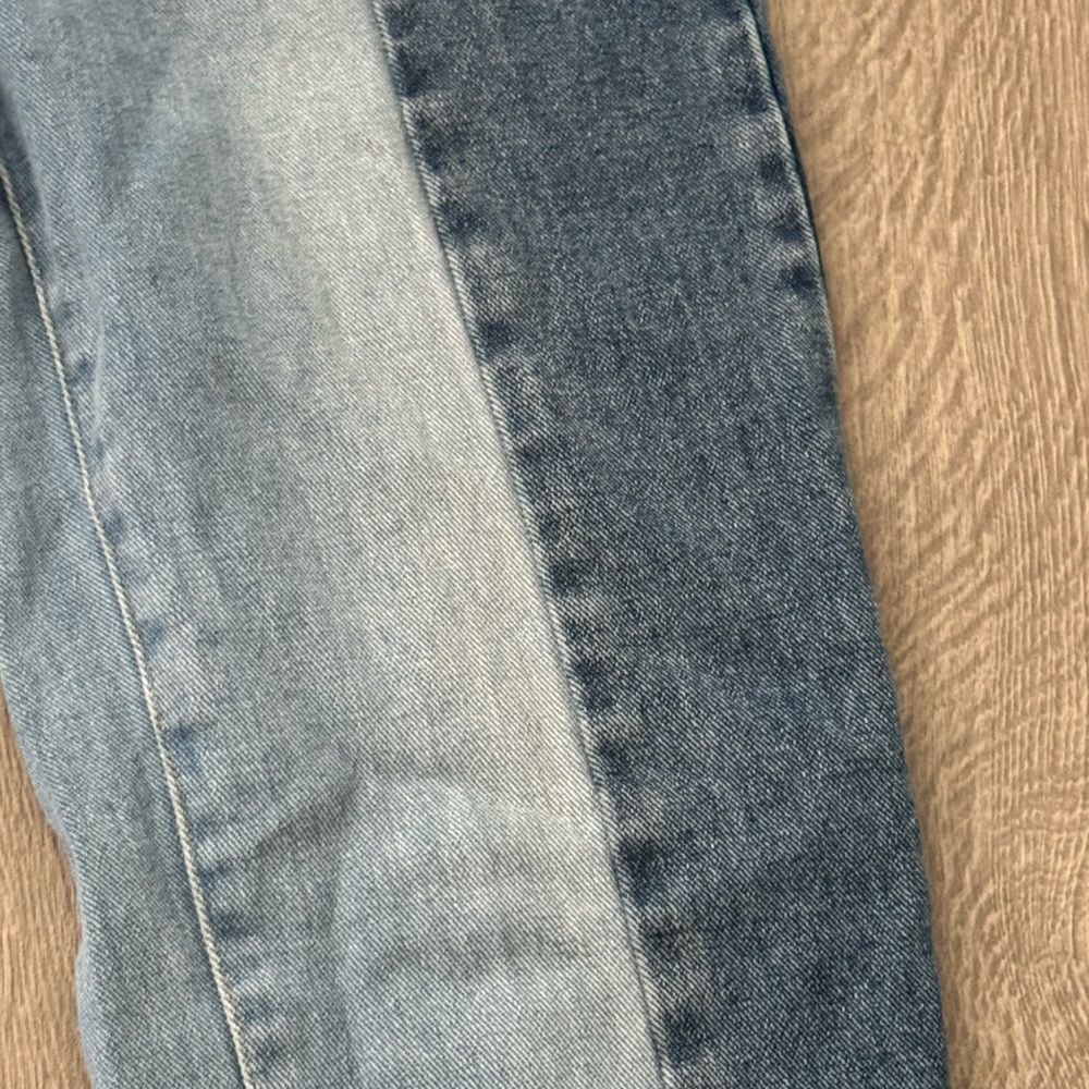 Pacsun High Rise Straight Two Toned Denim Jeans