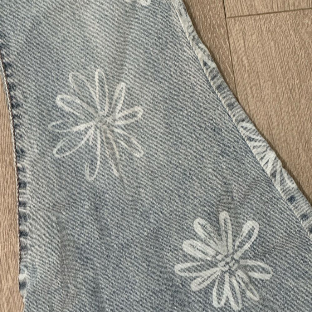 Wild Fable Flower Denim Flare Leg Jeans