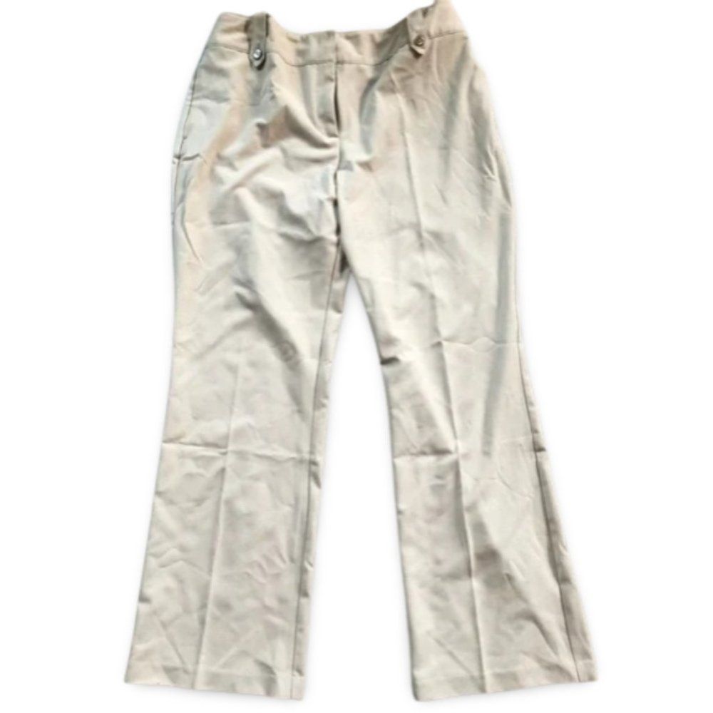 Sag Harbor Beige Trousers Casual Bootcut Pants